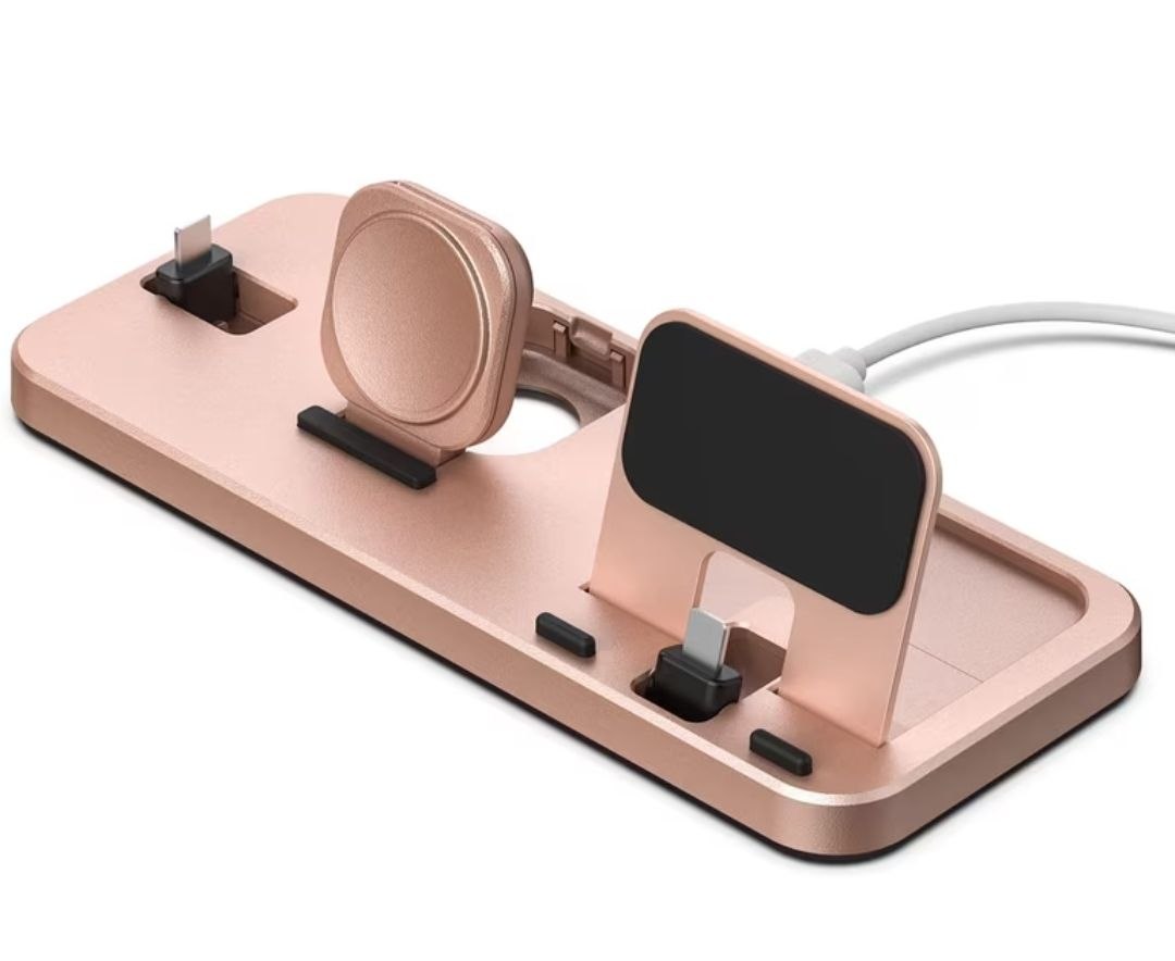 Estación de Carga 3 en 1 para Dispositivos Apple: iPhone, Apple Watch y AirPods