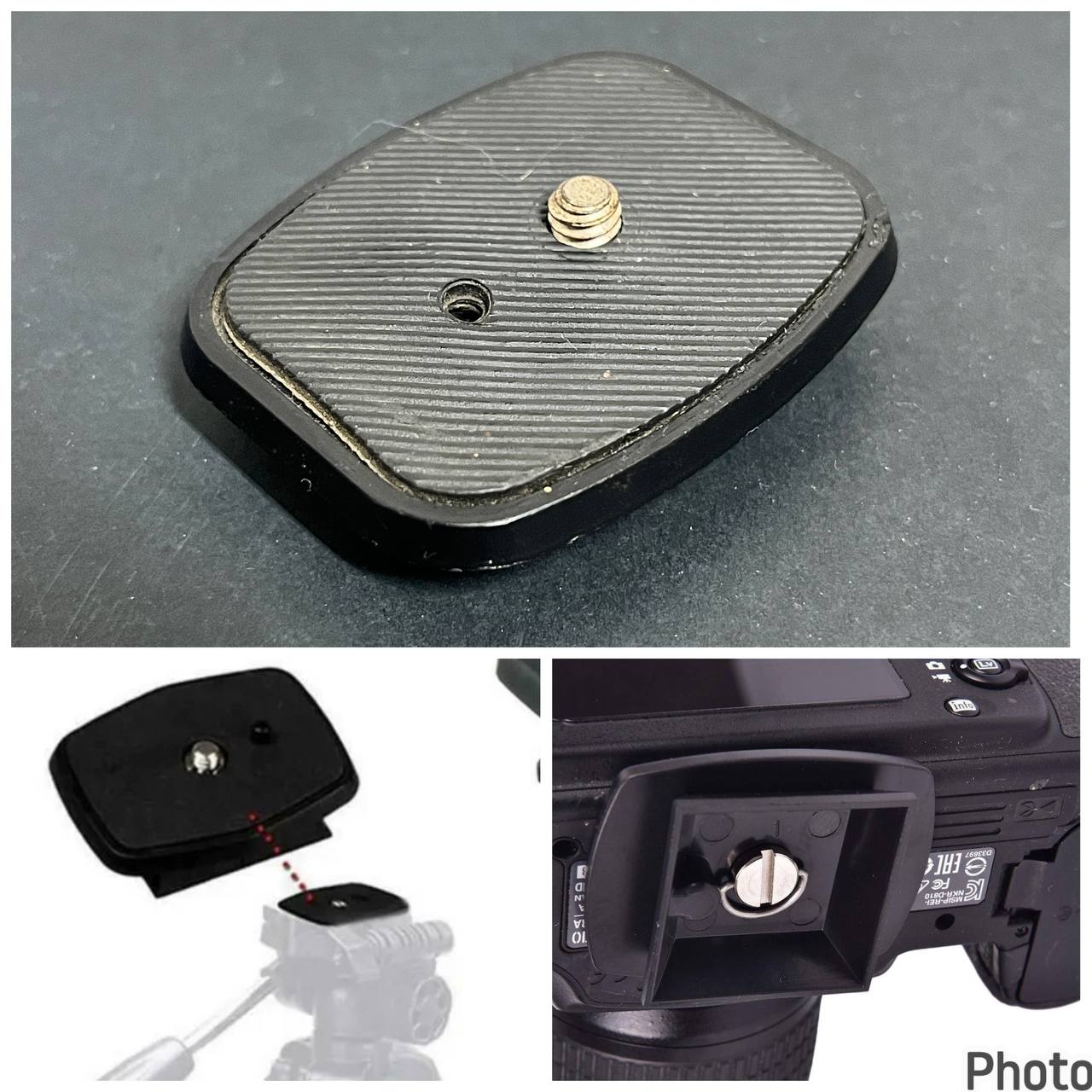 Platina Zapata Liberacion Rapida Trípode Camara 1/4 QB-4W 43mm