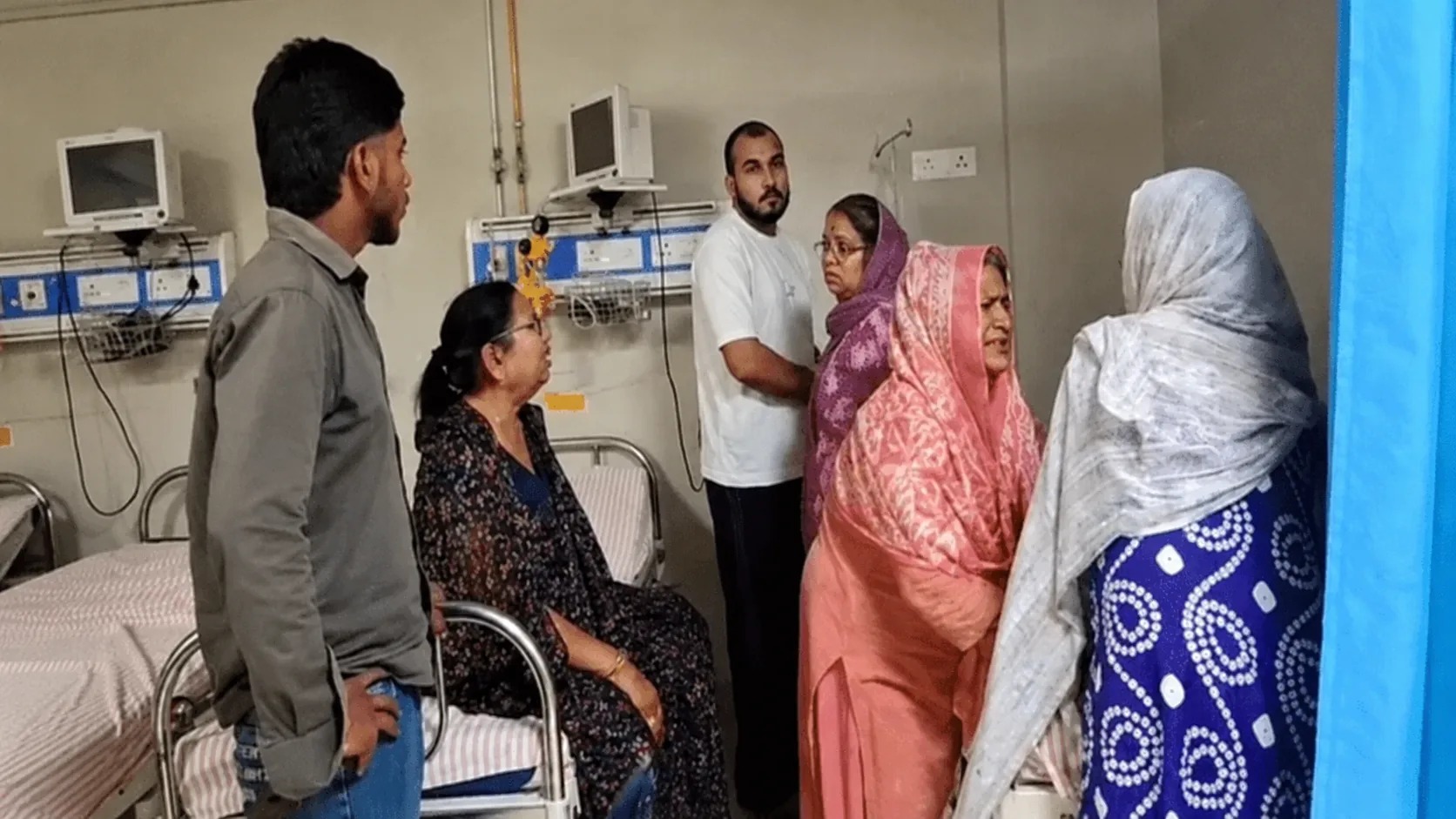 महाराजा अस्पताल परिसर का दृश्य जहाँ पूनम का इलाज हुआ था