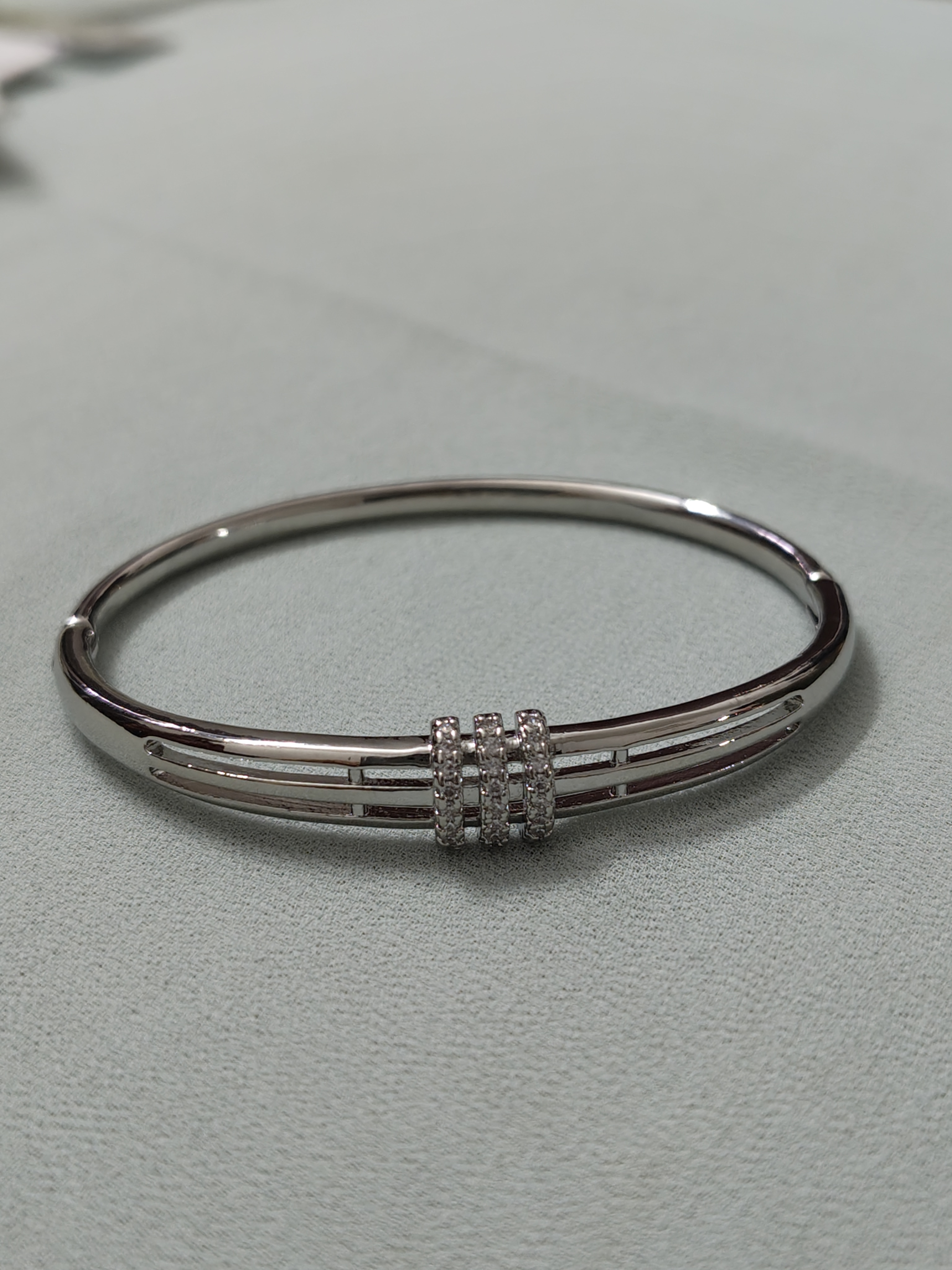 Trinity Crystal Cuff Bangle