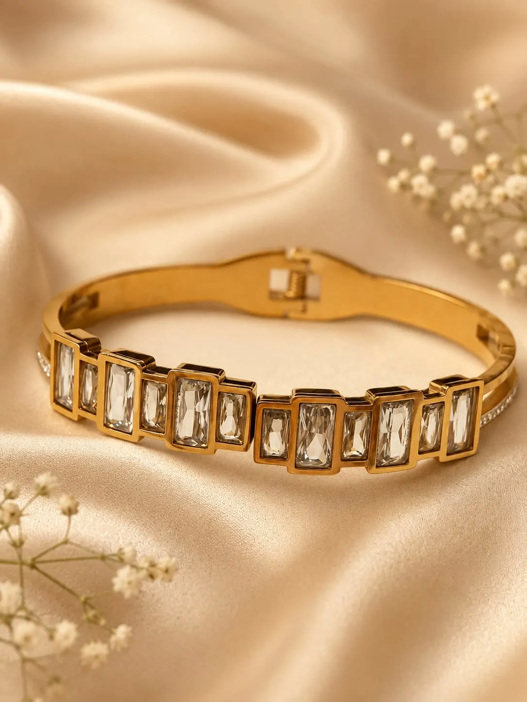 Square Stone Bangle