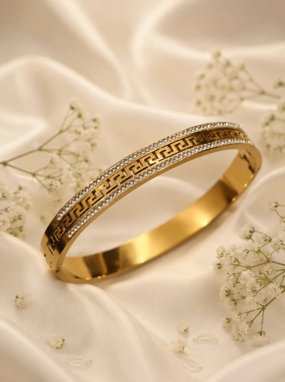 Infinity Greek Pattern Bangle