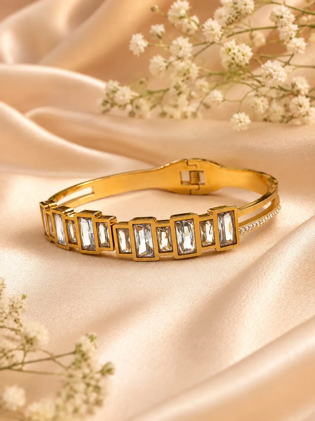 Square Stone Bangle