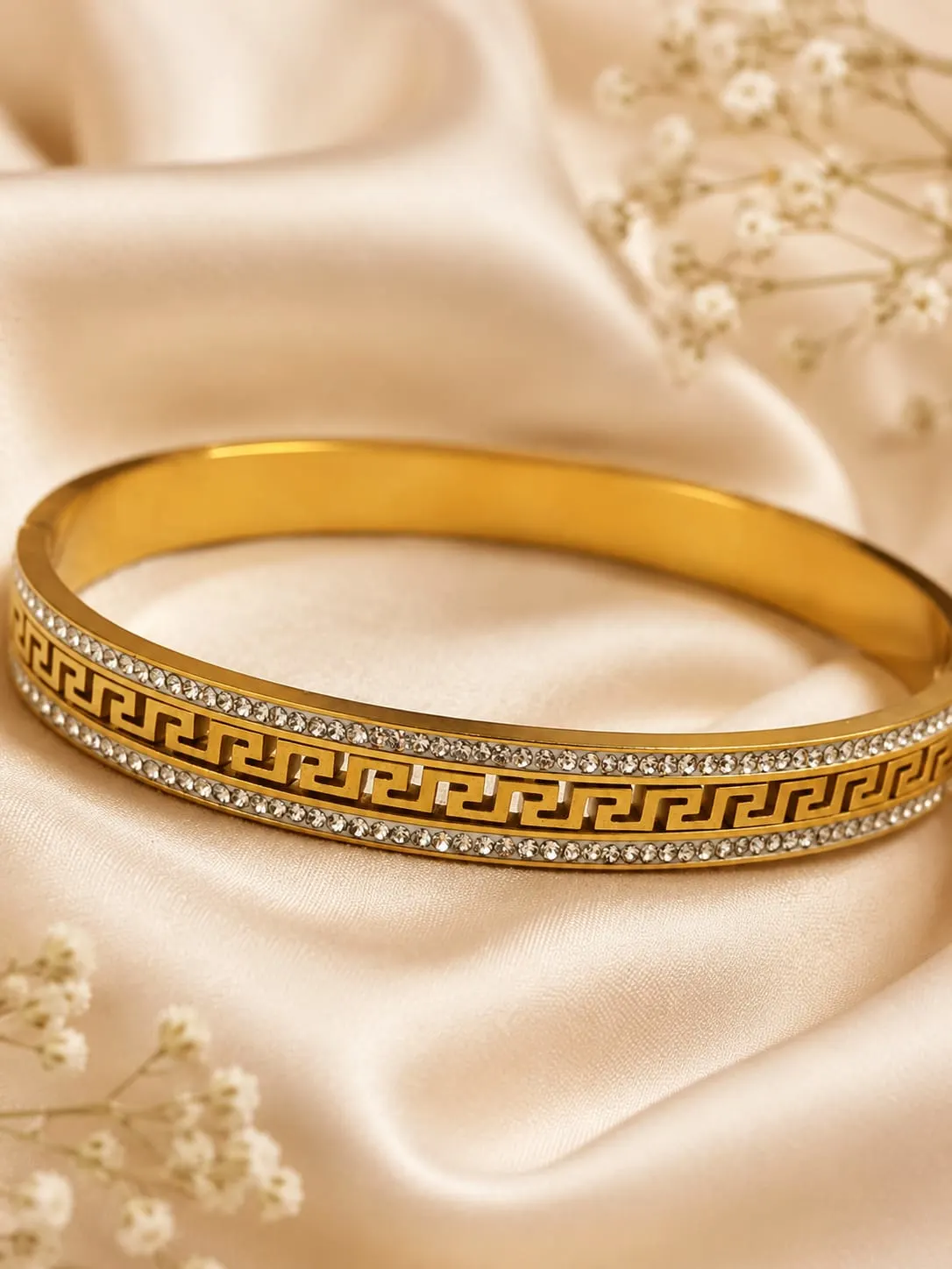 Infinity Greek Pattern Bangle