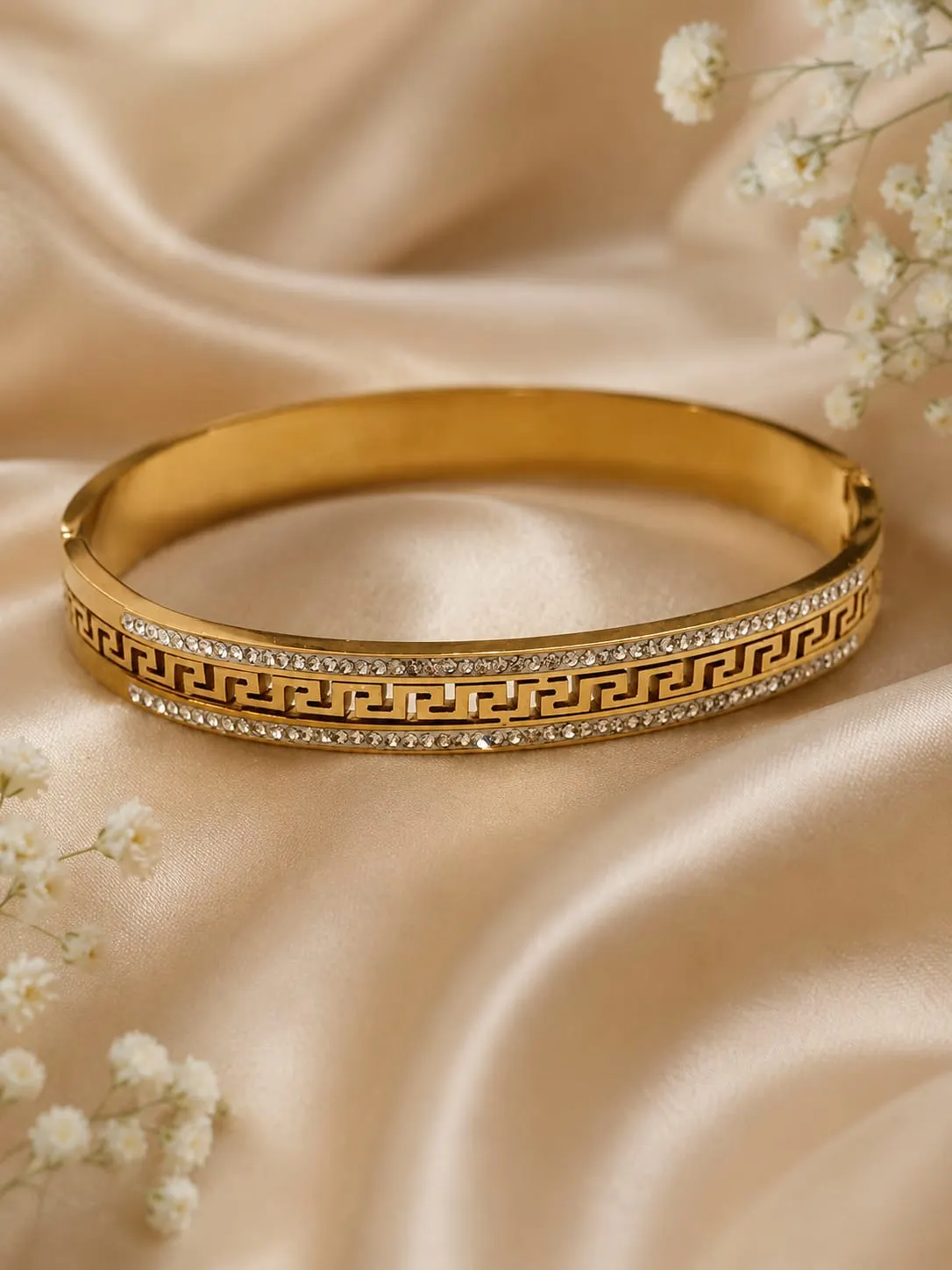 Infinity Greek Pattern Bangle
