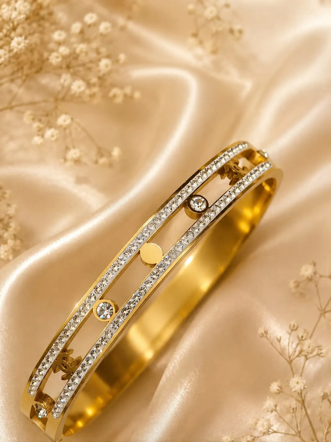 Celeste Crystal Cuff Bangle