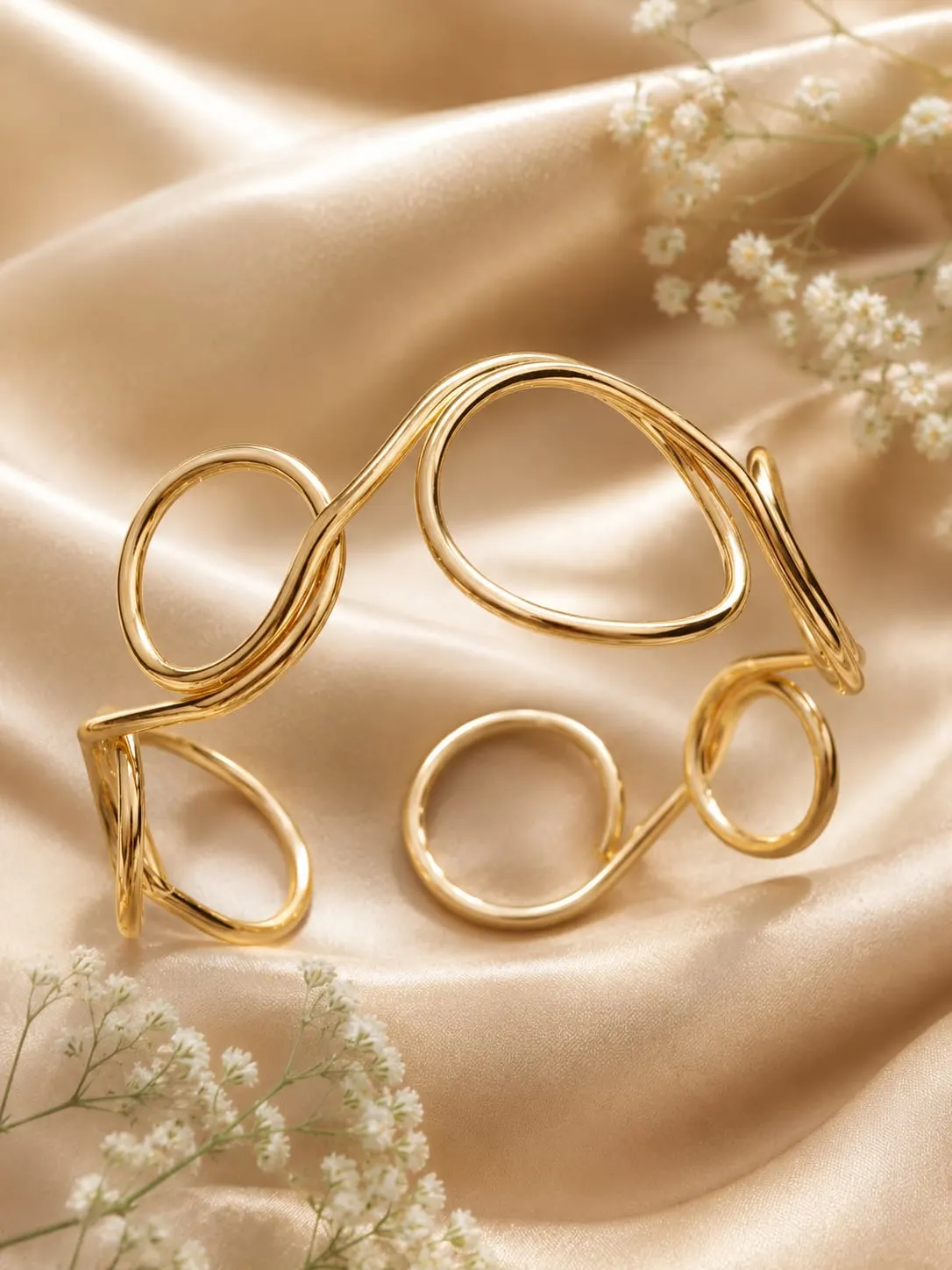 Infinity Loop Cuff Adjustable Bangle