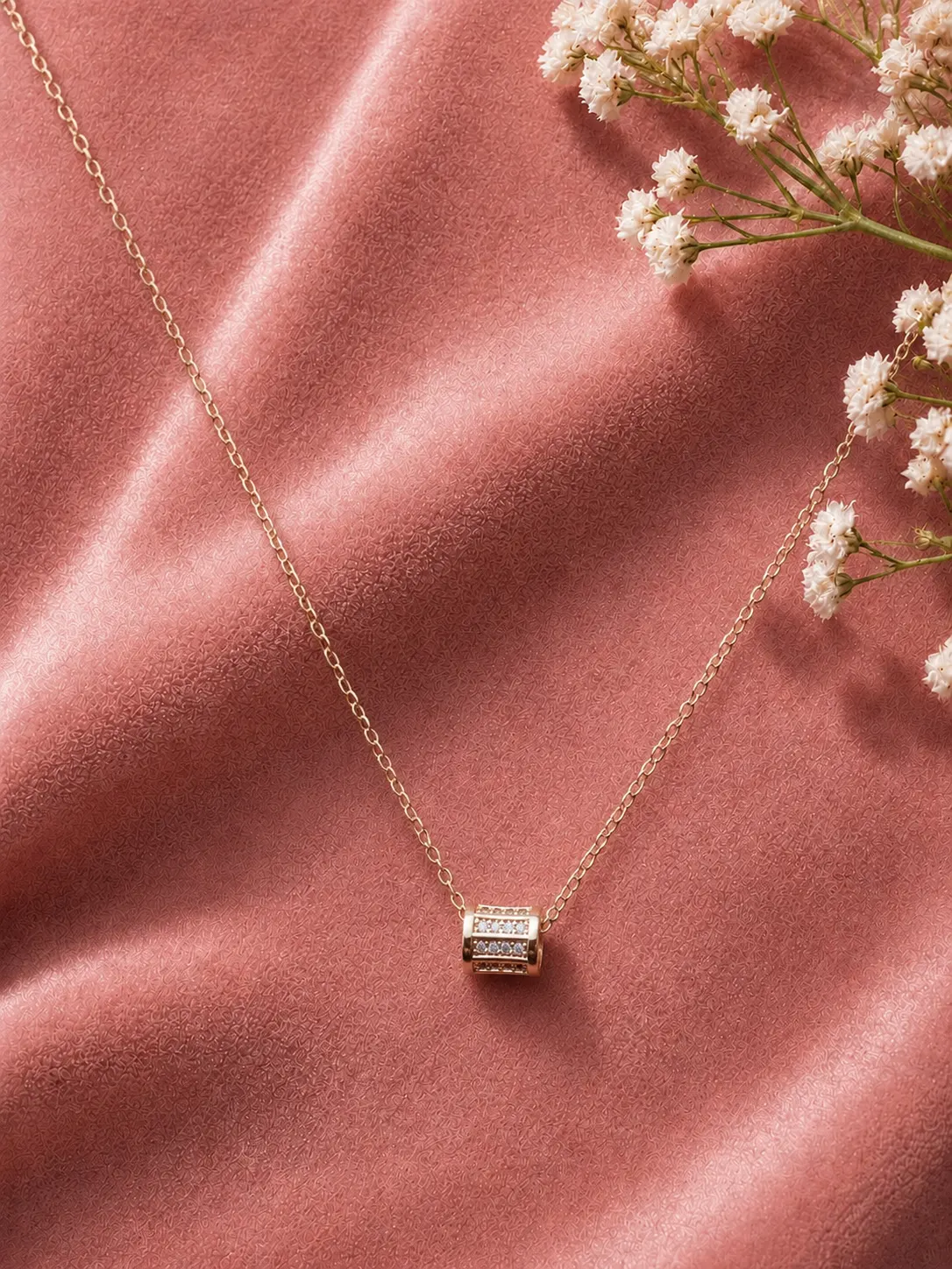 Crystal Barrel Necklace