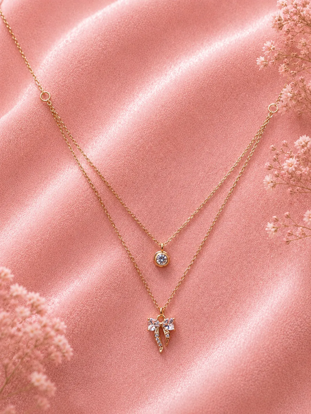Stone Bow Double Chain