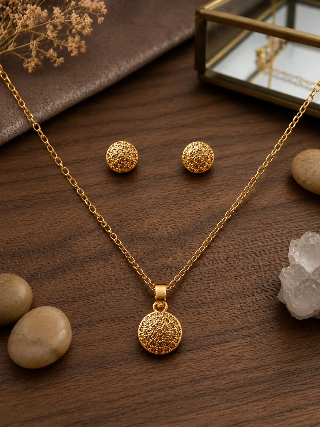 Stone Circle pendant set
