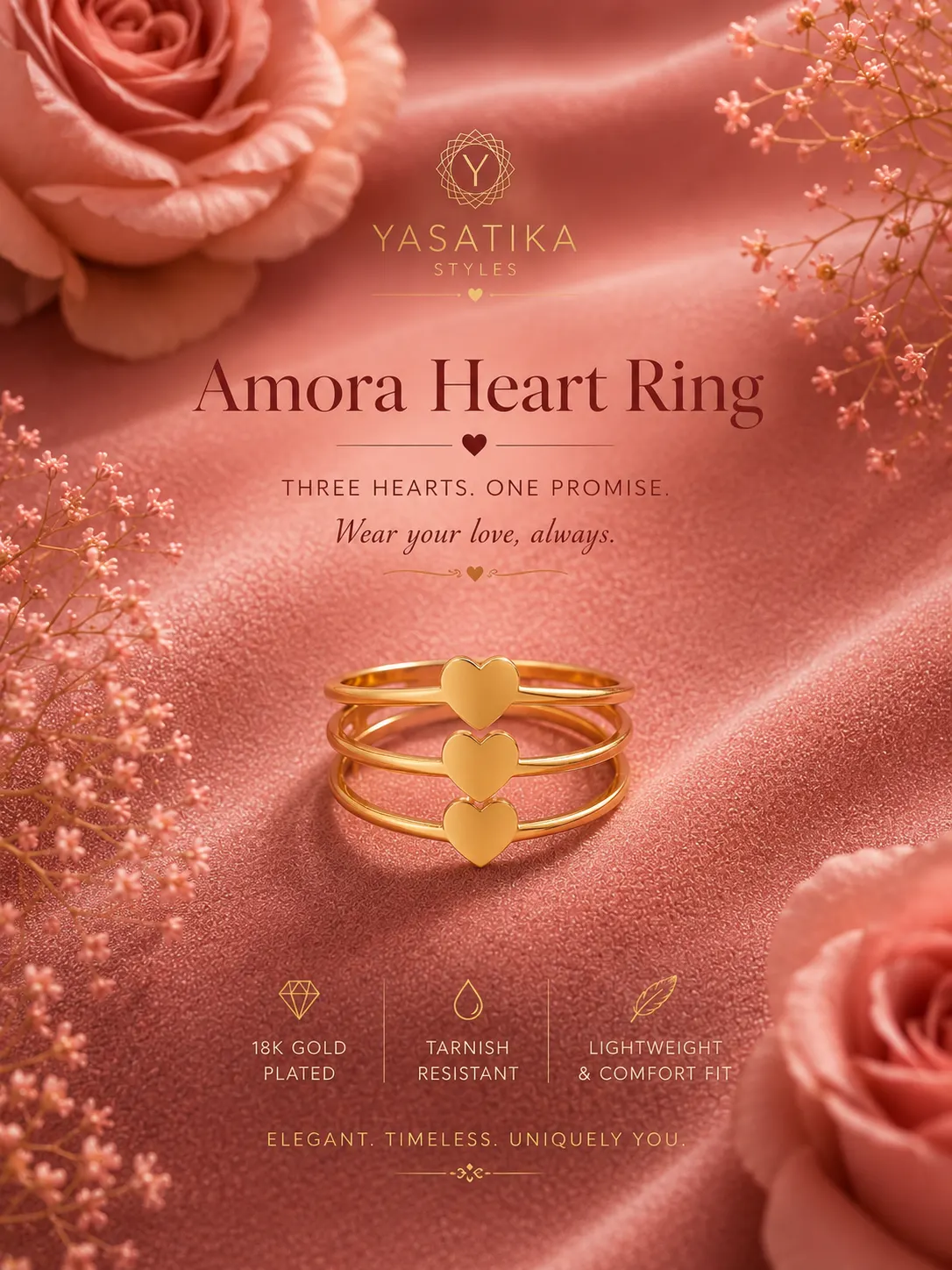 Amora Heart Ring