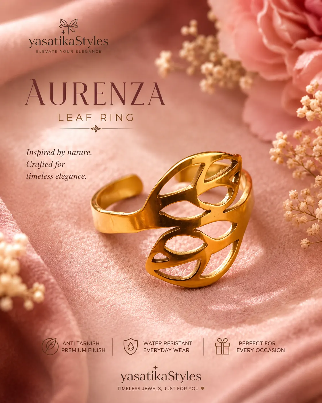 Aurenza Leaf Ring