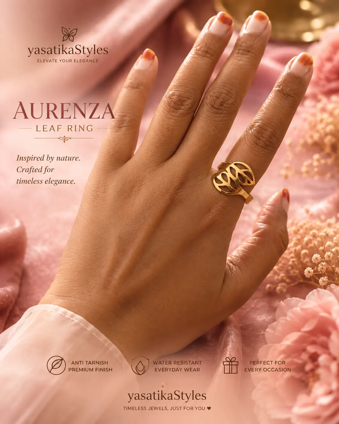 Aurenza Leaf Ring