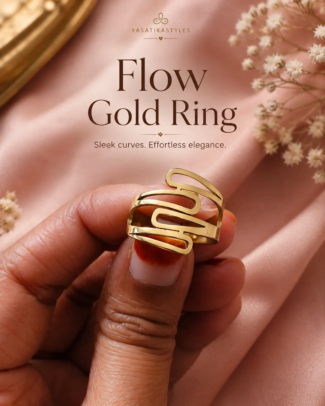 Flow Gold Ring