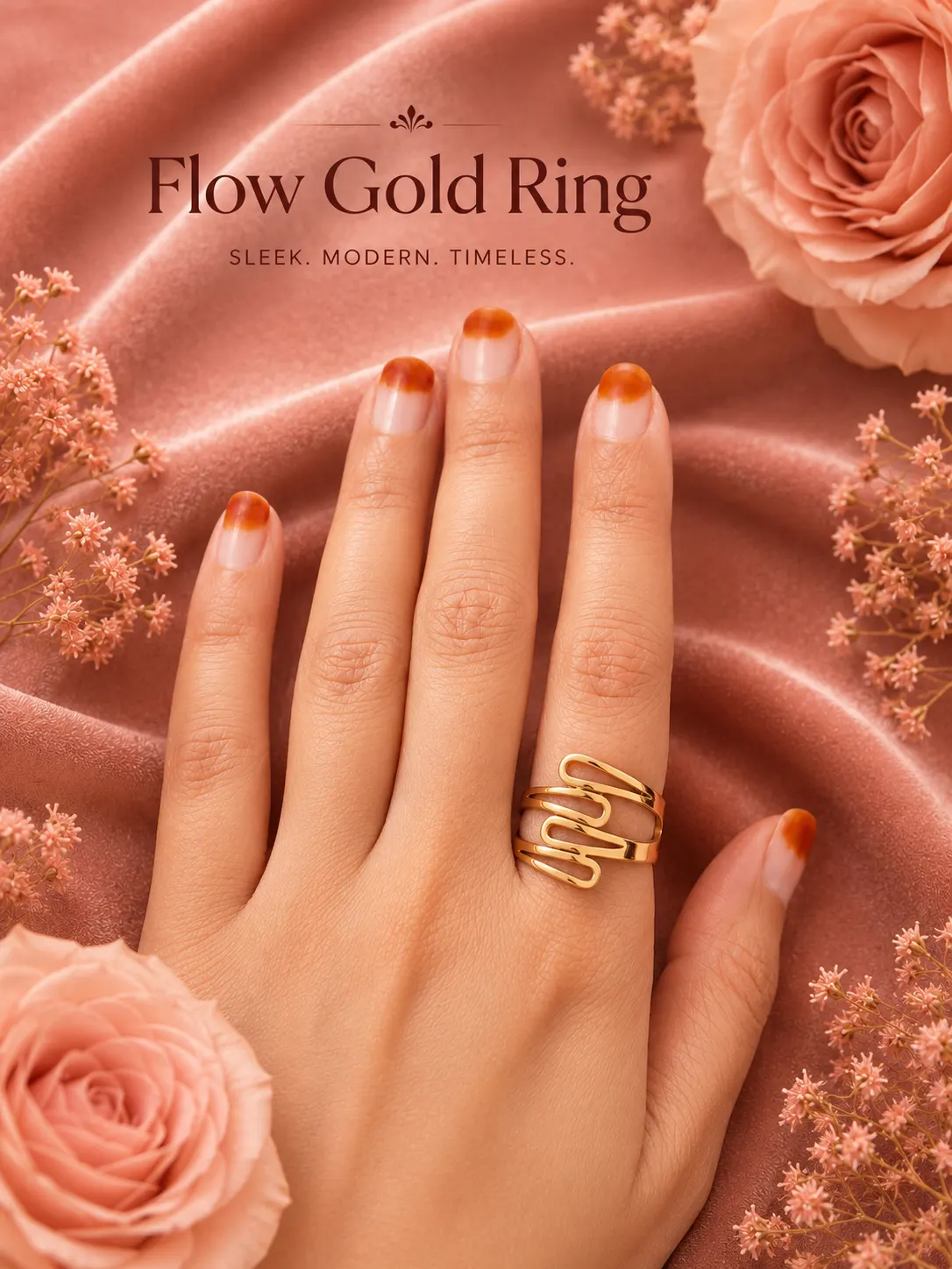 Flow Gold Ring