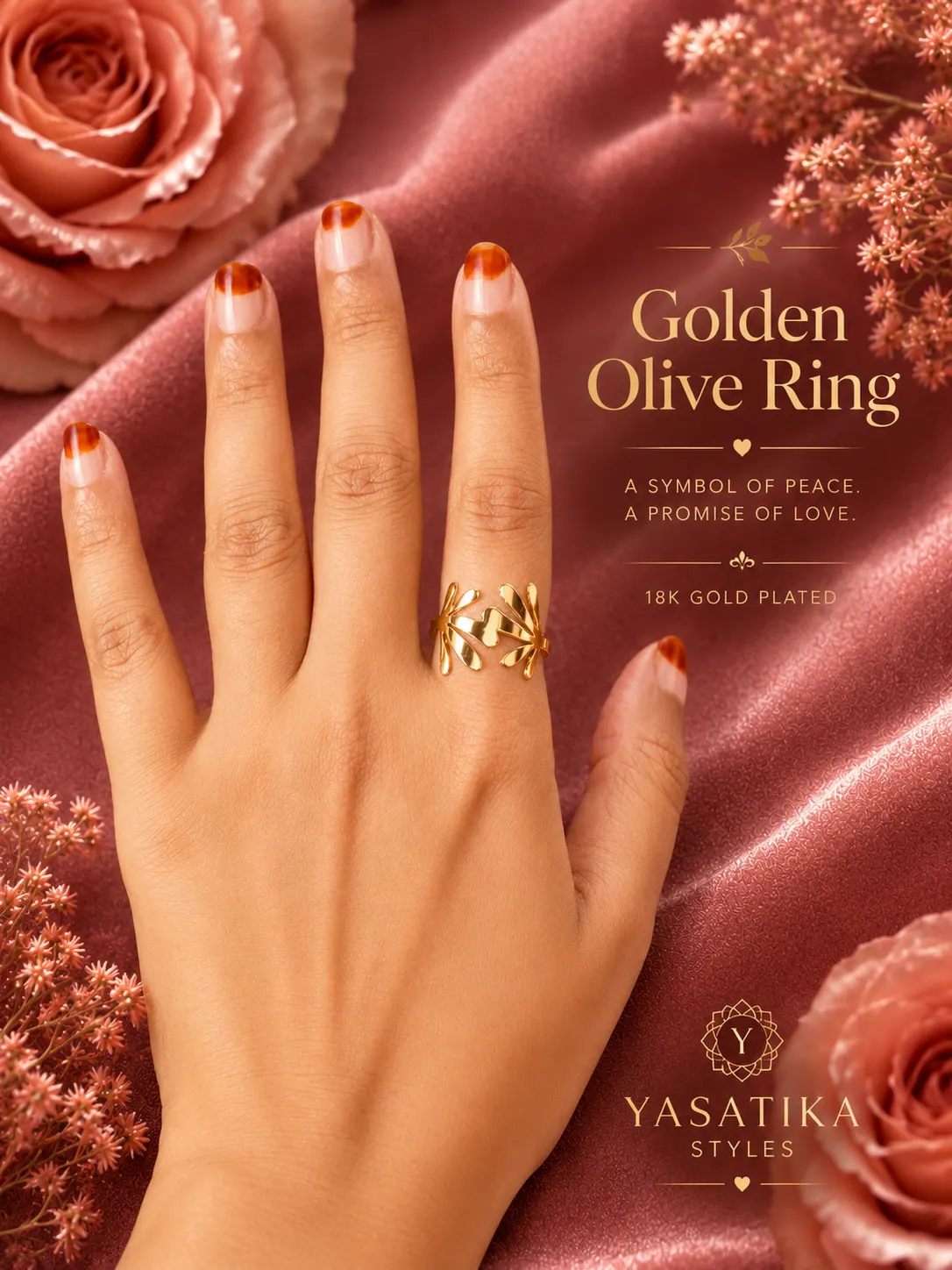 Golden Olive Ring