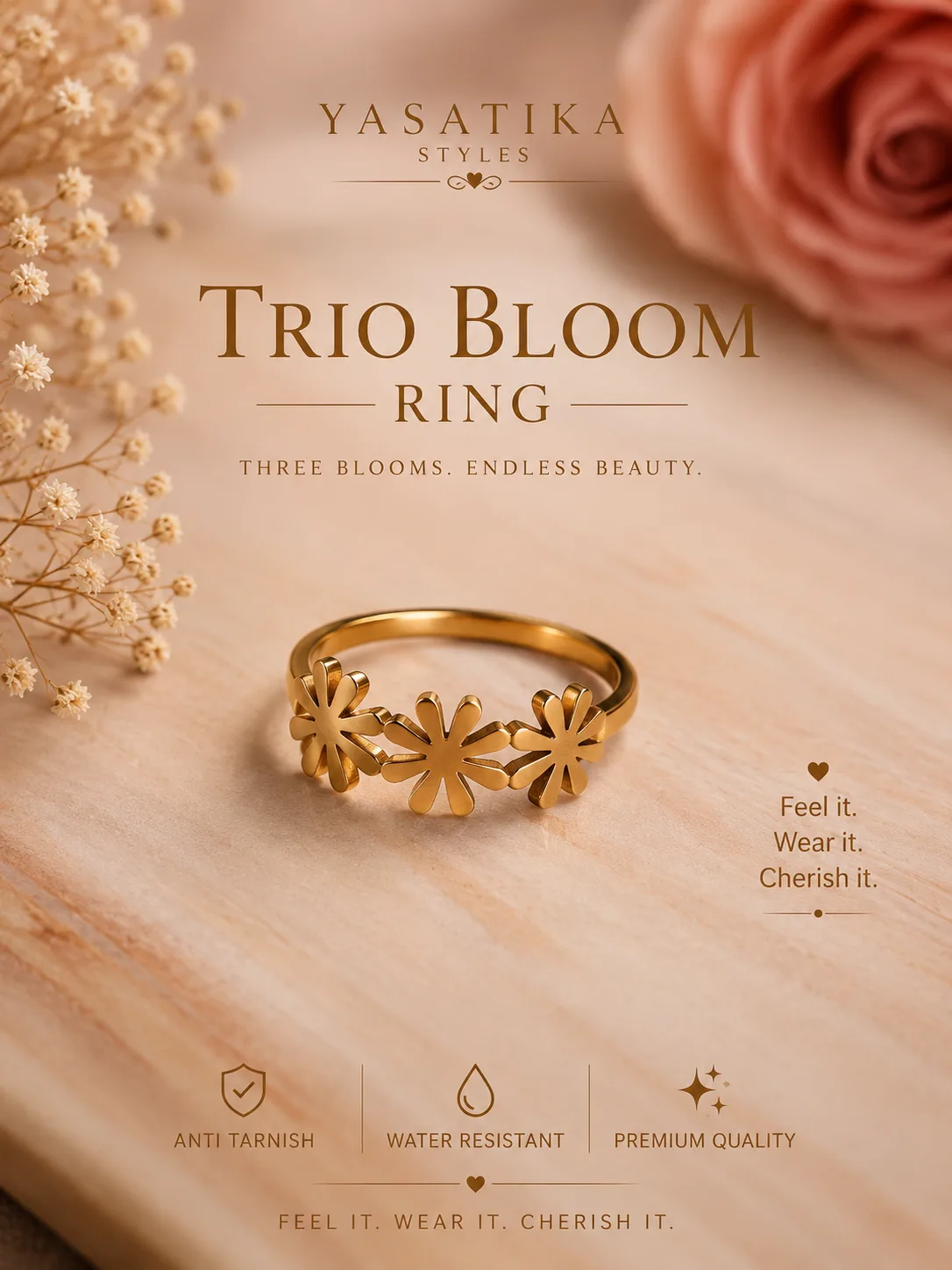 Trio Bloom Ring