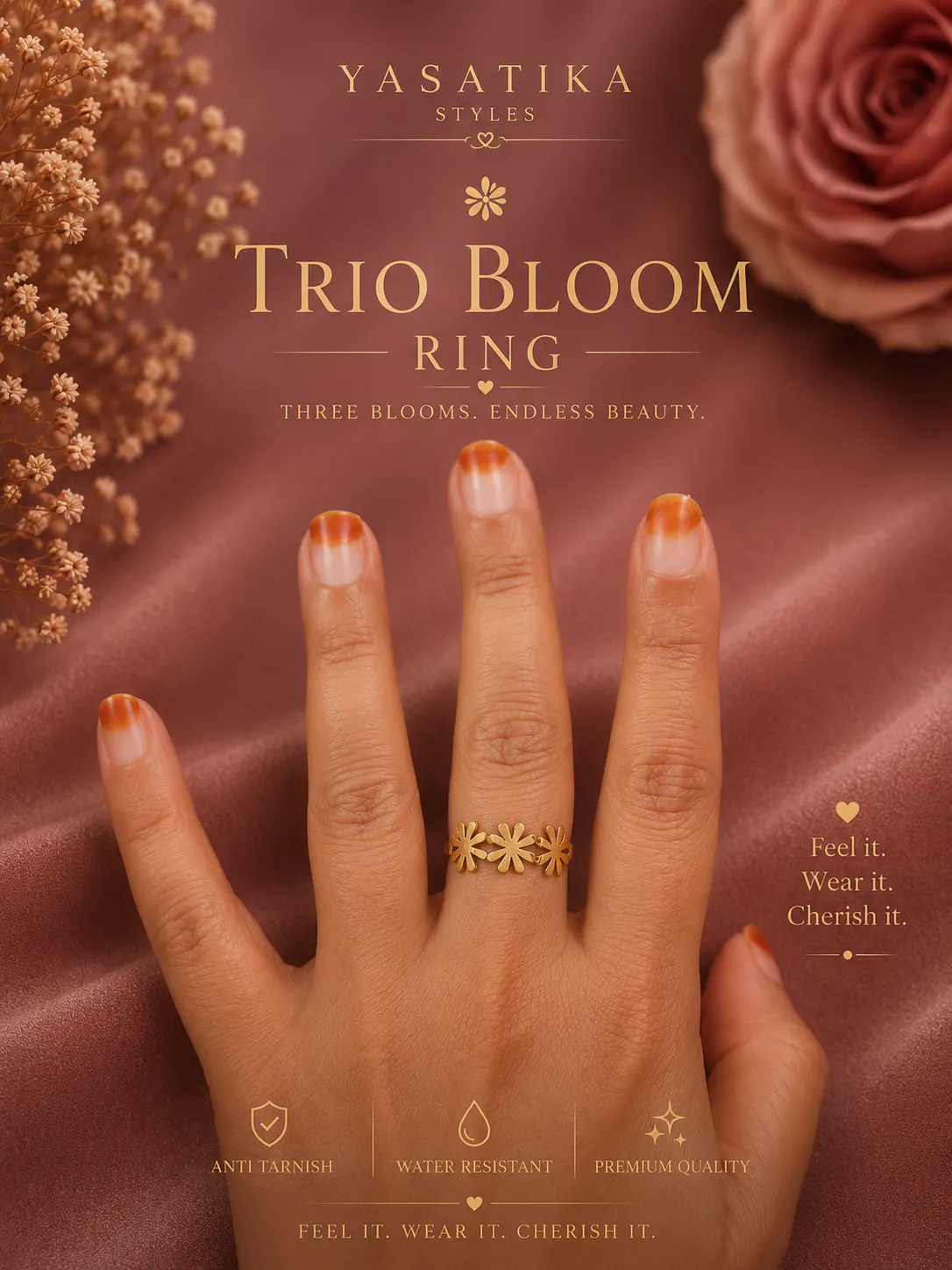 Trio Bloom Ring