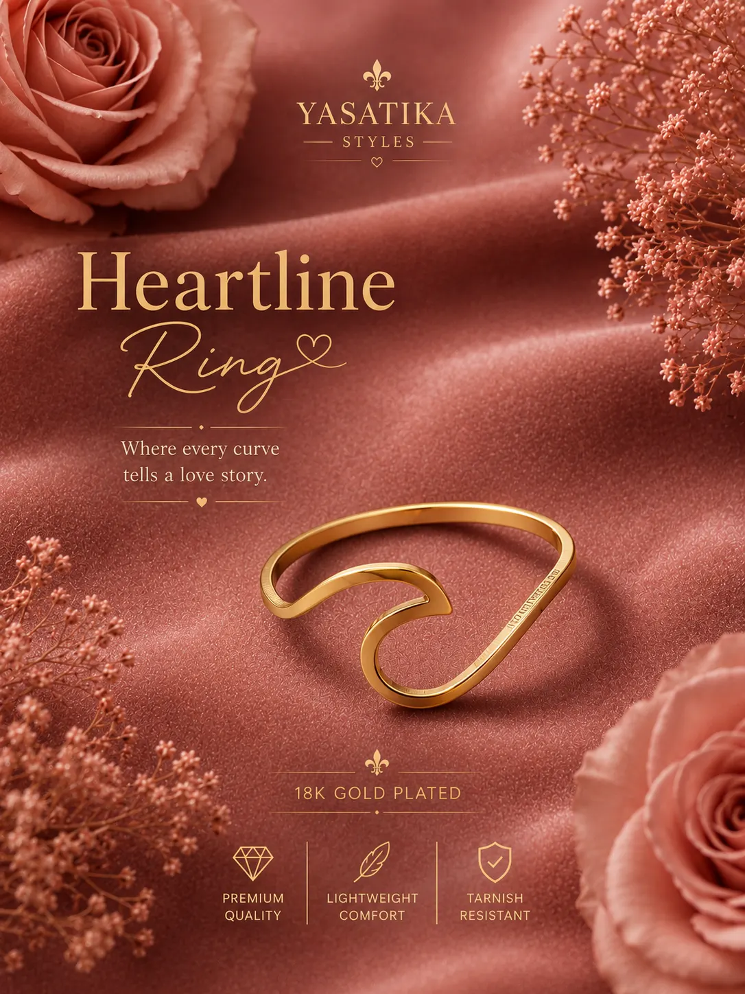 HeartLine Ring