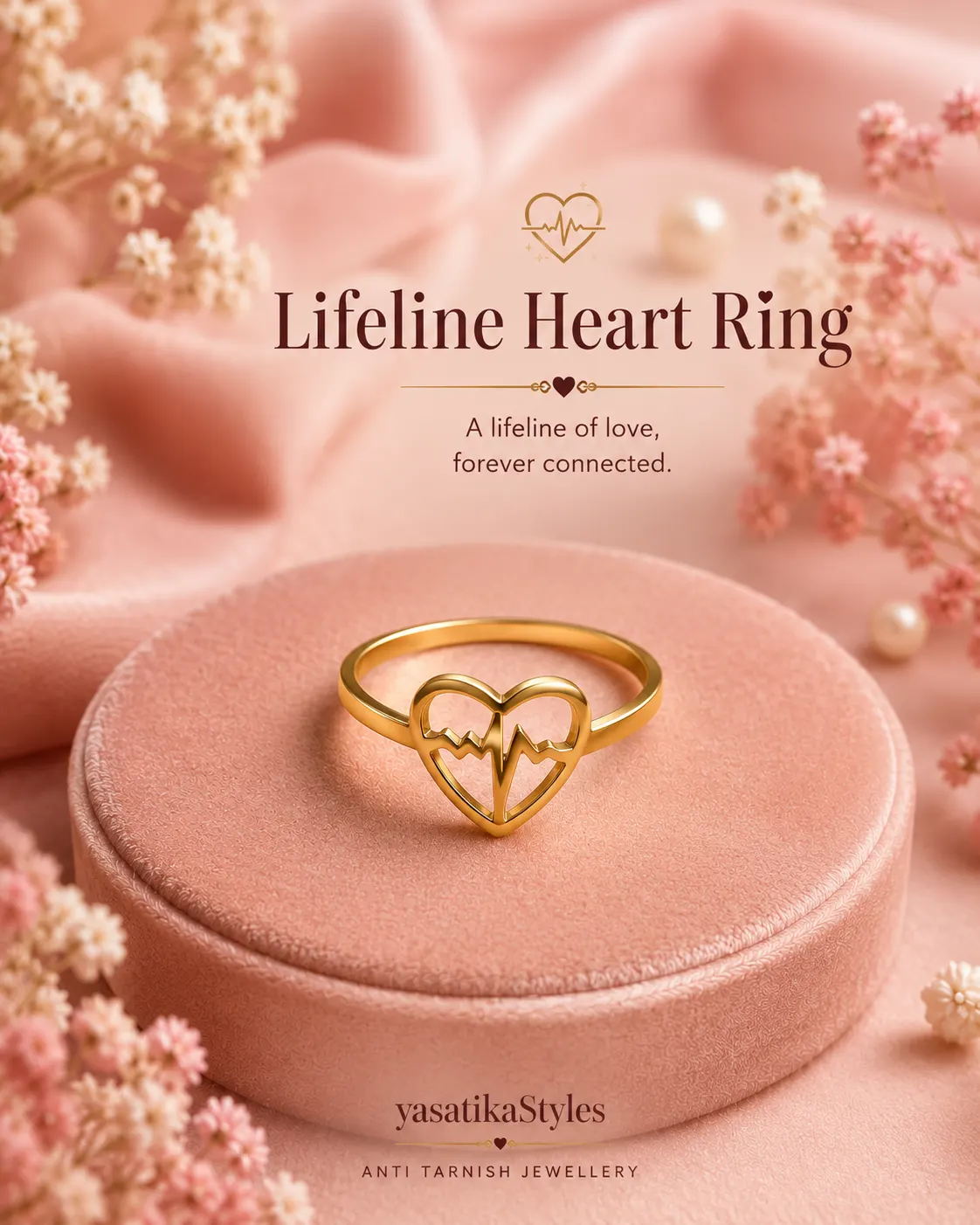 LifeLine Heart Ring