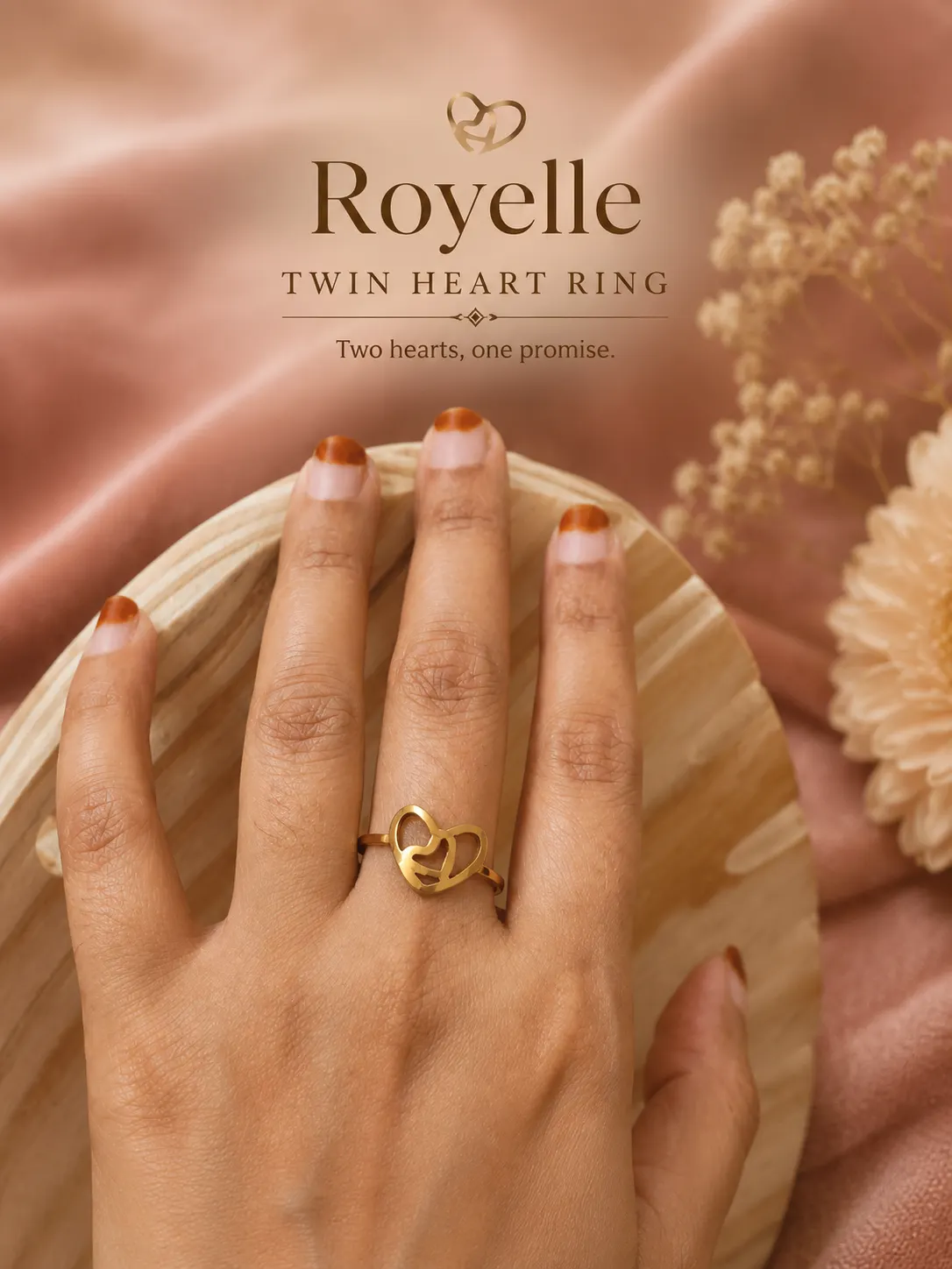 Twin Heart Ring
