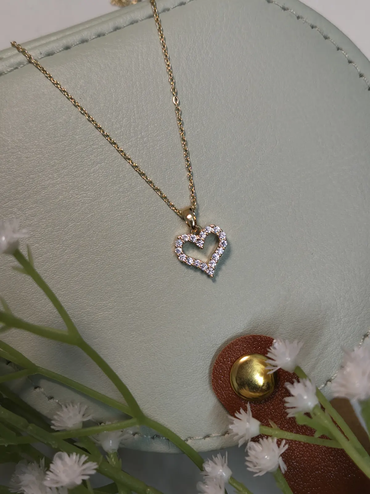 Golden Endless Love Heart Pendant