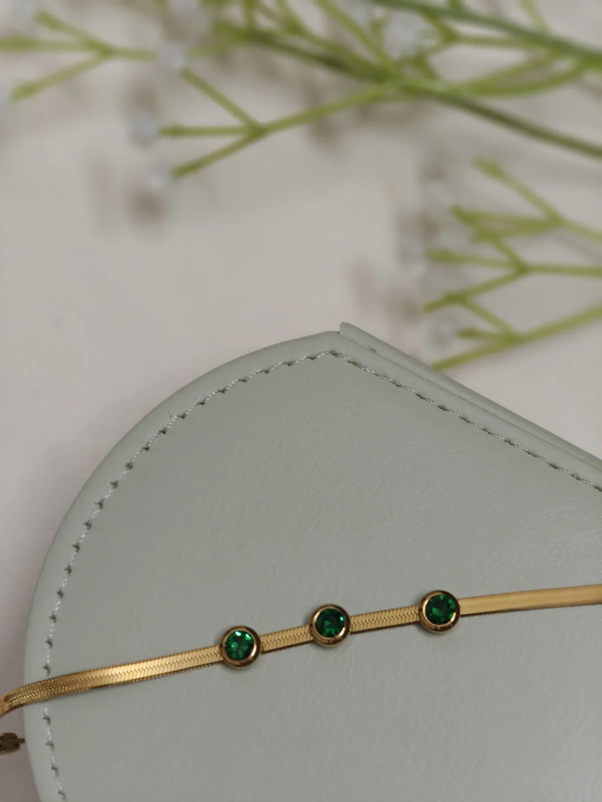 Emeralad green stone Bracelet
