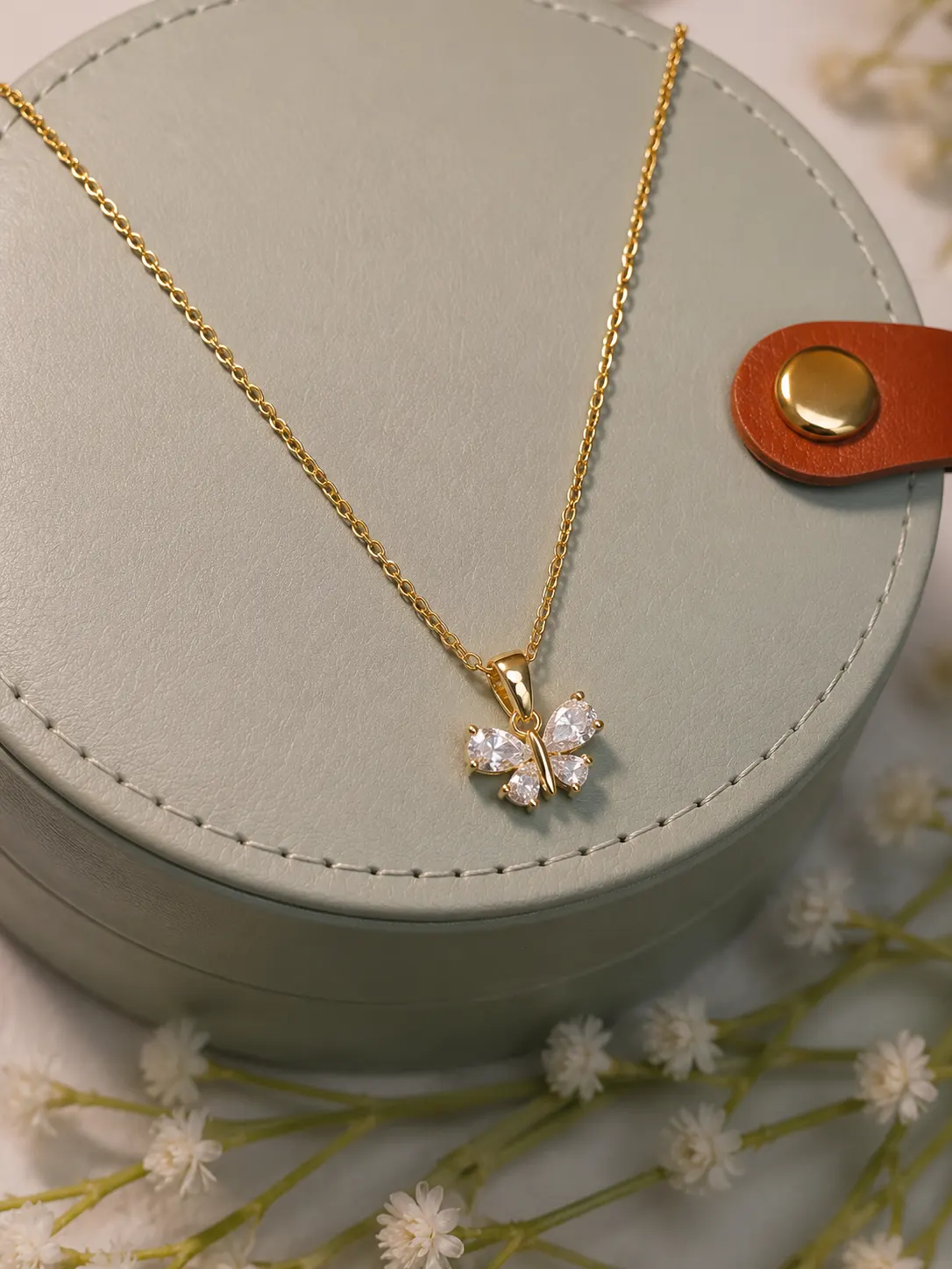 Crystal Butterfly Pendant