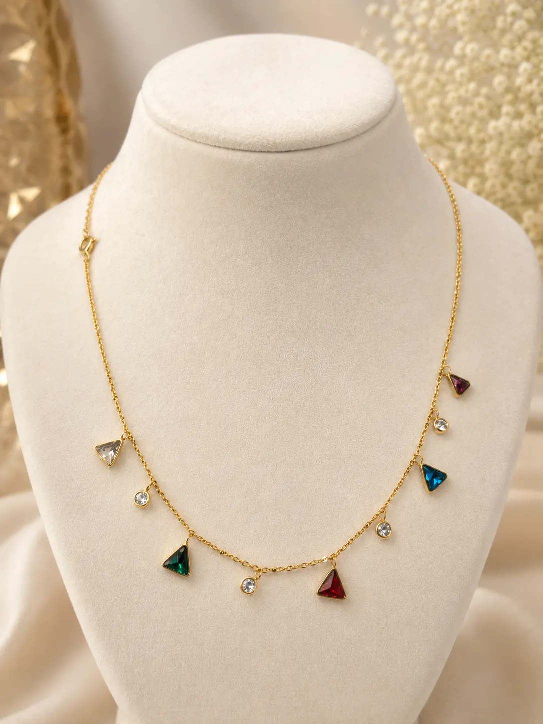 Multi color charm Necklace