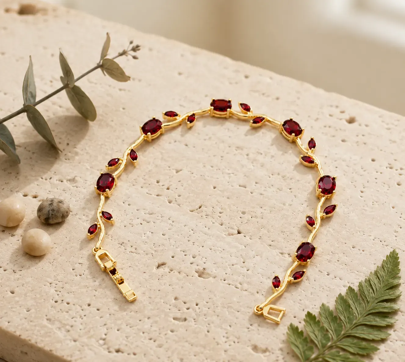 Red Tulip Bracelet