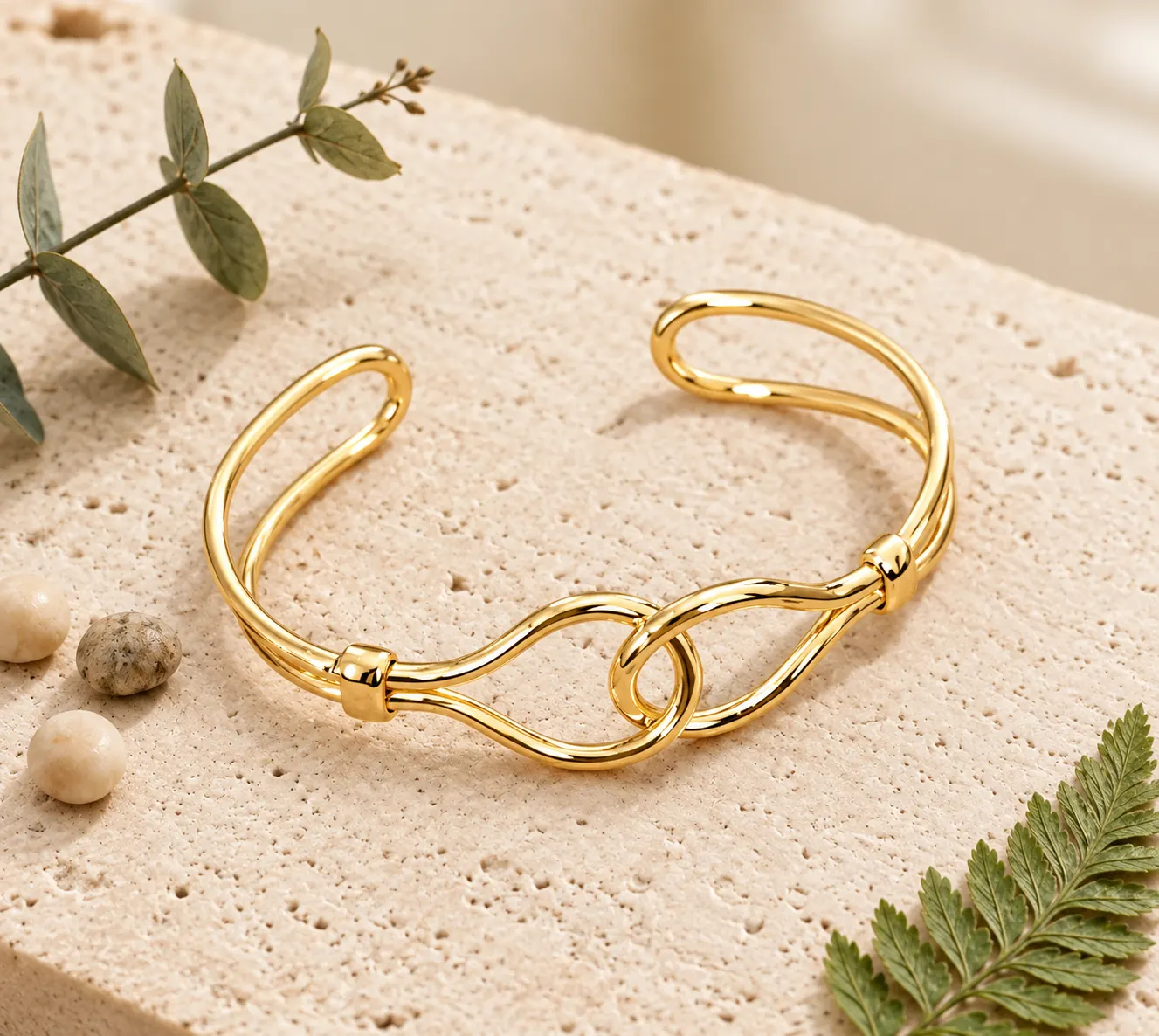 S curve Adjustable Cuff Bangle