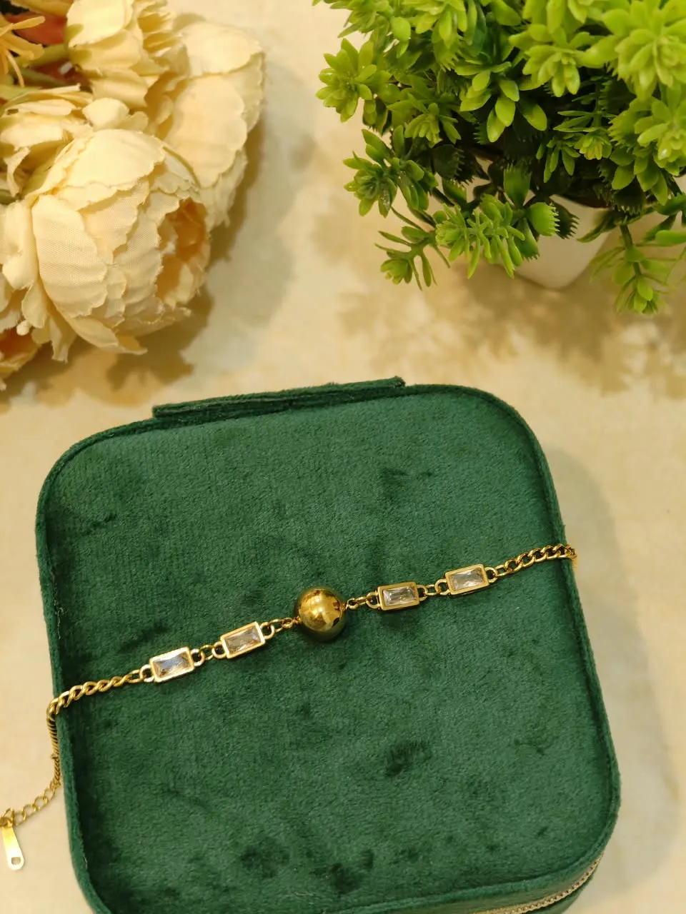 Luxe Crystal Ball Bracelet