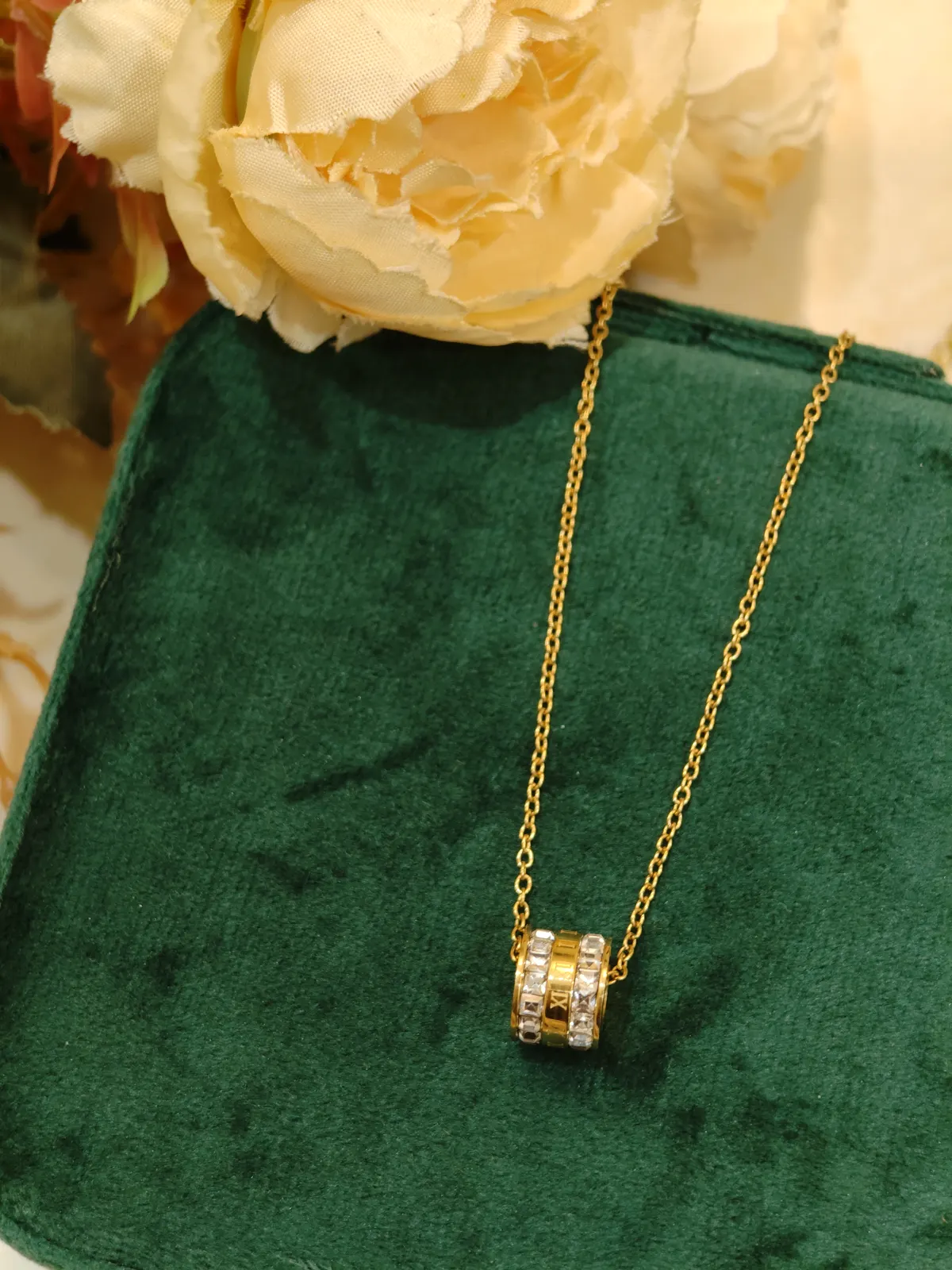 Crystal Duo Bar Necklace