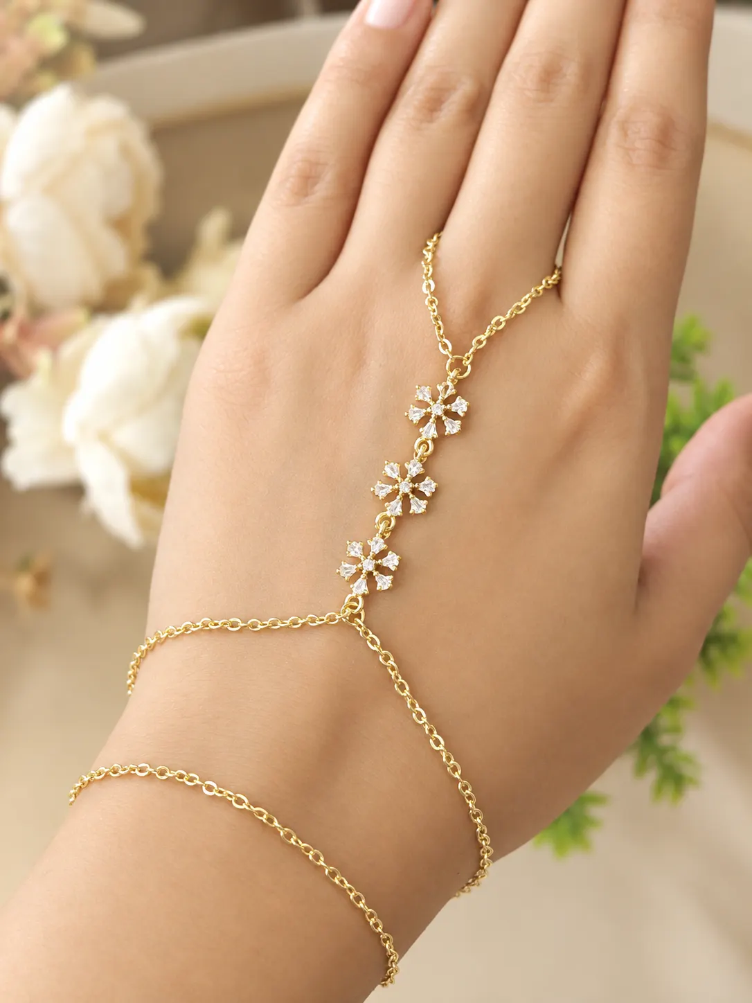 Flower stone Hand chain