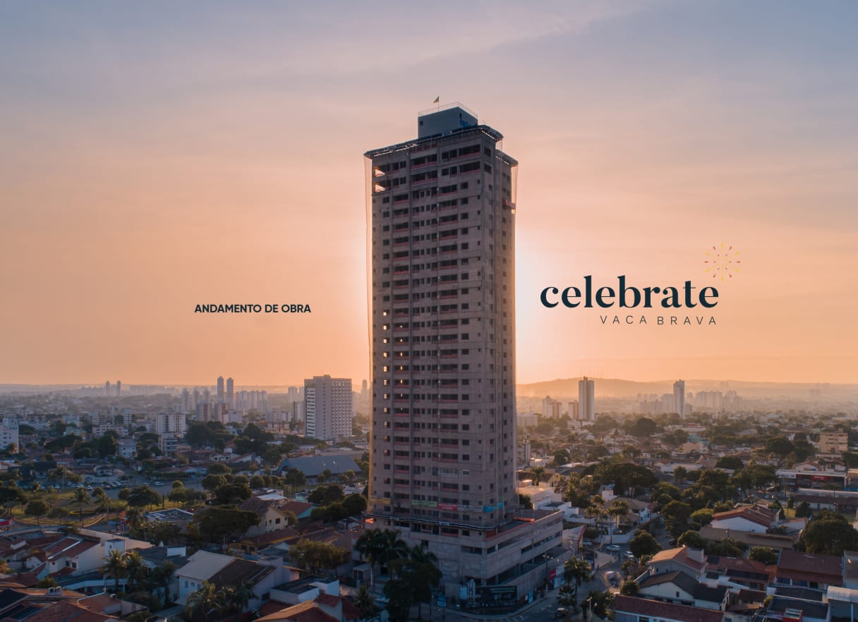 Andamento da Obra do Empreendimento Celebrate Vaca Brava