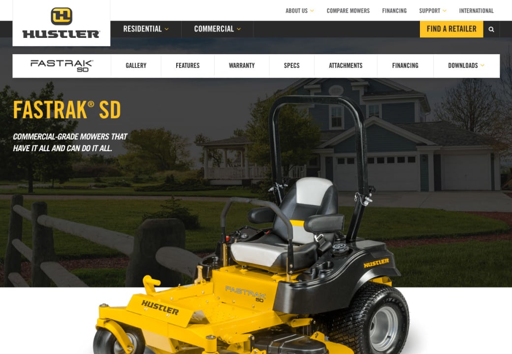 Hustler turf attachments Hustler turf attachments