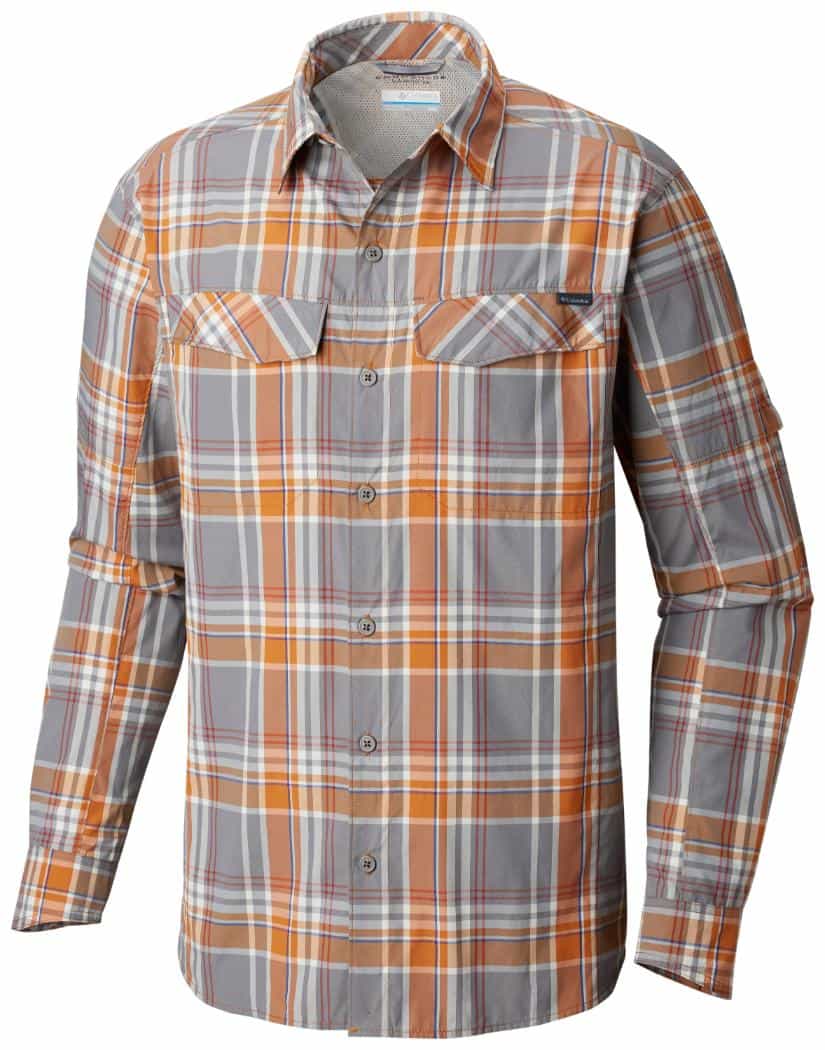 columbia silver ridge plaid long sleeve shirt