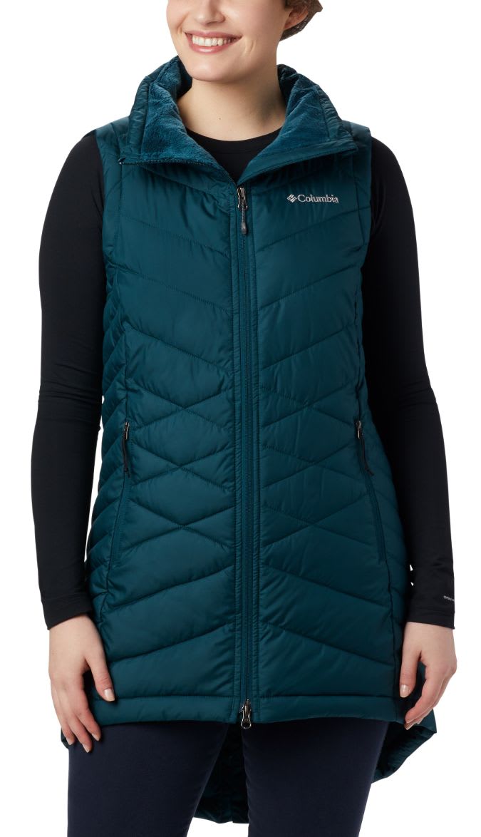 columbia long vest