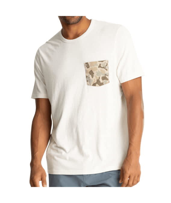 Free Fly-Barrier Island Camo Pocket Tee - Men's