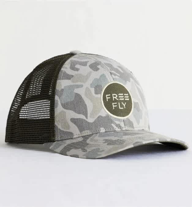 Free Fly-Camo Trucker Hat