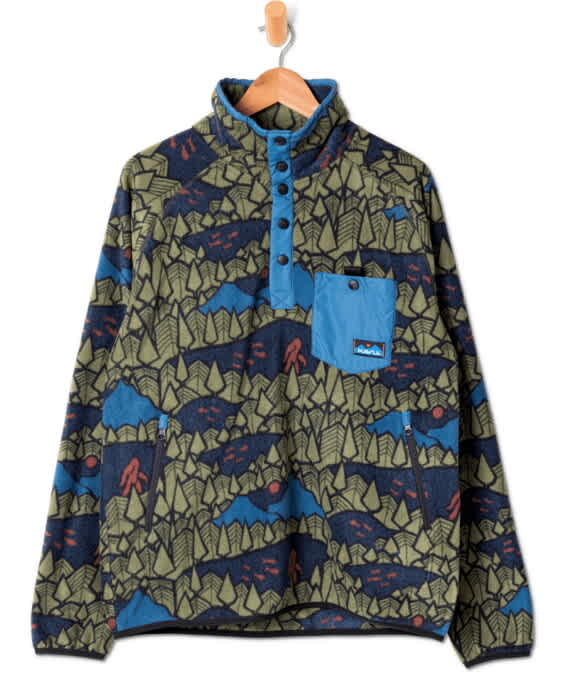 KAVU TEANNAWAY - Sweat polaire - shadow leaf/vert