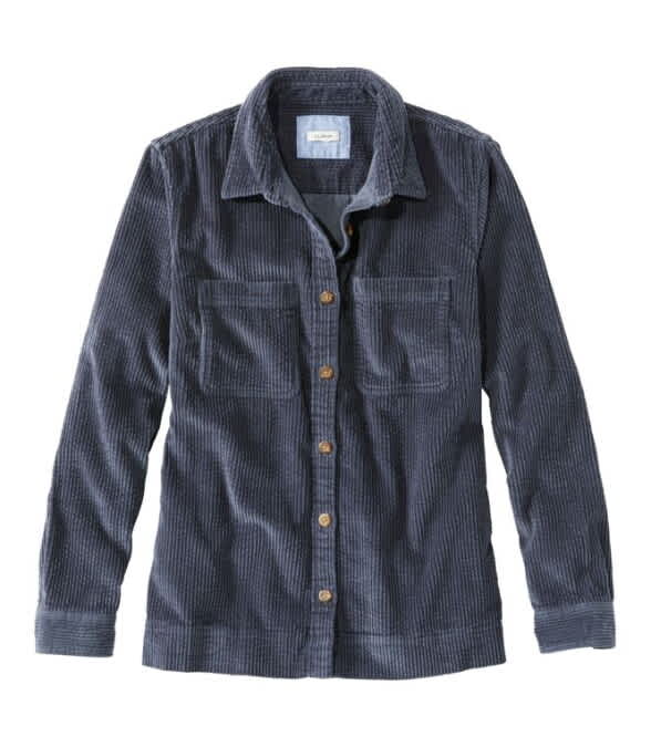L.L.Bean-Comfort Corduroy Relaxed Shirt Long-Sleeve - Women's