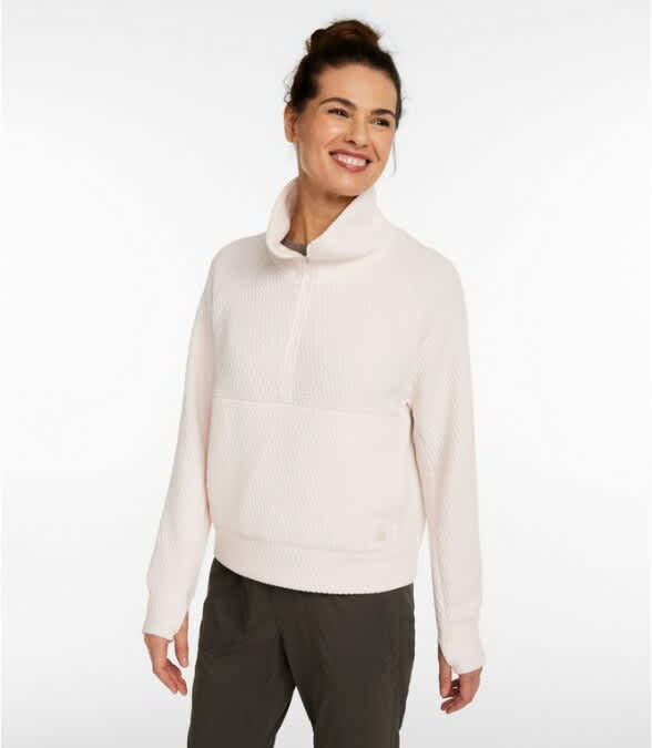 L.L.Bean-Ridgeknit Half Zip Pullover - Women's