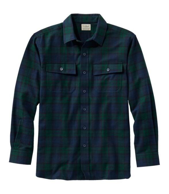L.L.Bean-Chamois Shirt Plaid - Men's