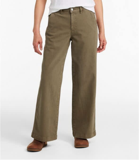 L.L.Bean-207 Vintage High-Rise Wide Leg Jean Colors - Women's