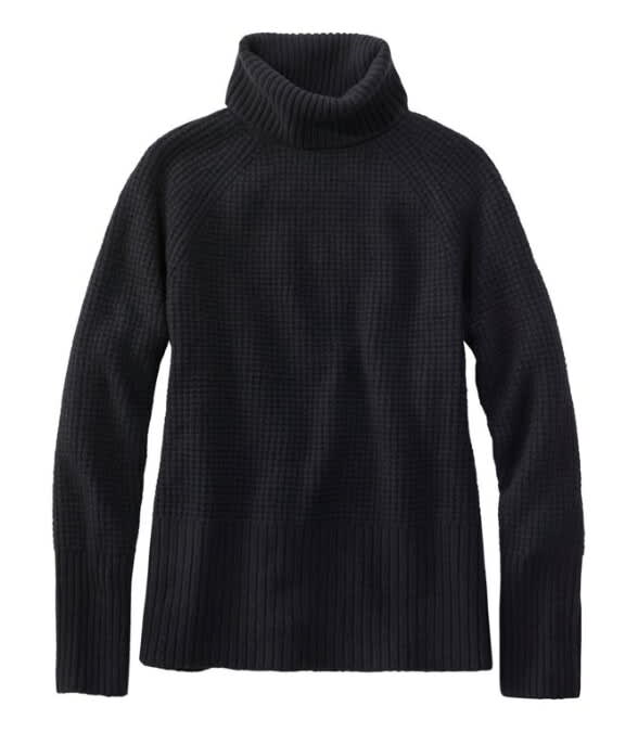 L.L.Bean-SuperSoft Waffle Turtleneck Sweater - Women's