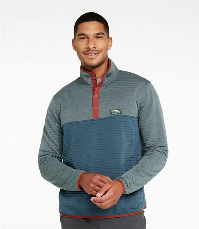 L.L.Bean-Airlight Knit Pullover Colorblock - Men's