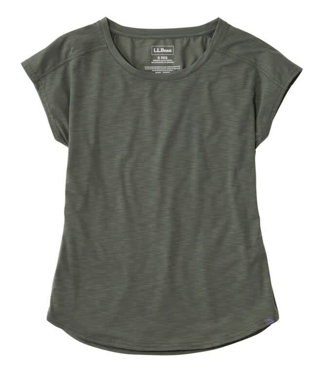 L.L.Bean-Streamside Ruched Crew Short-Sleeve - Women's