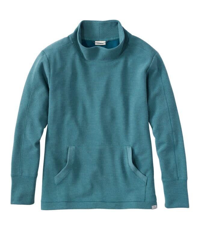 L.L.Bean-Mountainside Micro Waffle Pullover - Women's