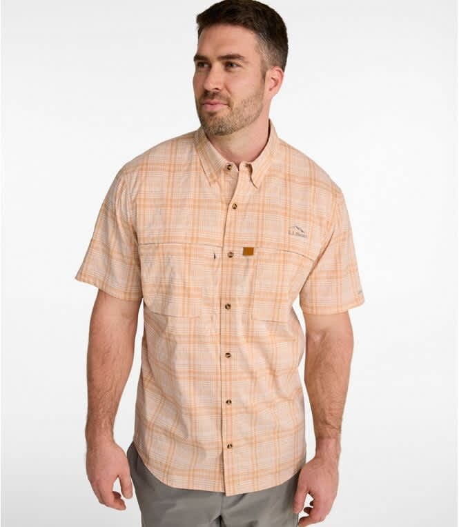L.L.Bean-Tropicwear Woven Short-Sleeve Plaid - Men's
